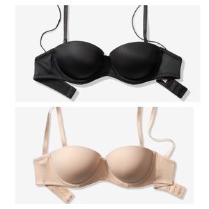 Victoria’s Secret bras - black + nude